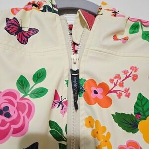 Stephen Joseph Kids Raincoat Girls Floral Butterflies Hooded Jacket 2T
